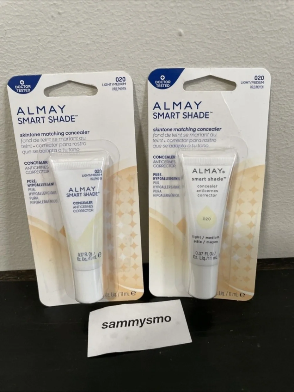 Almay Smart Shade Concealer, 020 Light / Medium 0.37 fl oz x2 Discontinued